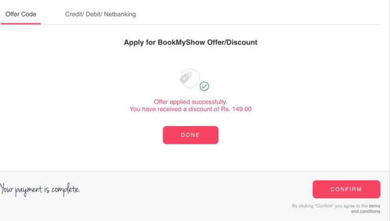 BookMyShow Coupons