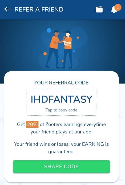 Zooters Referral Code